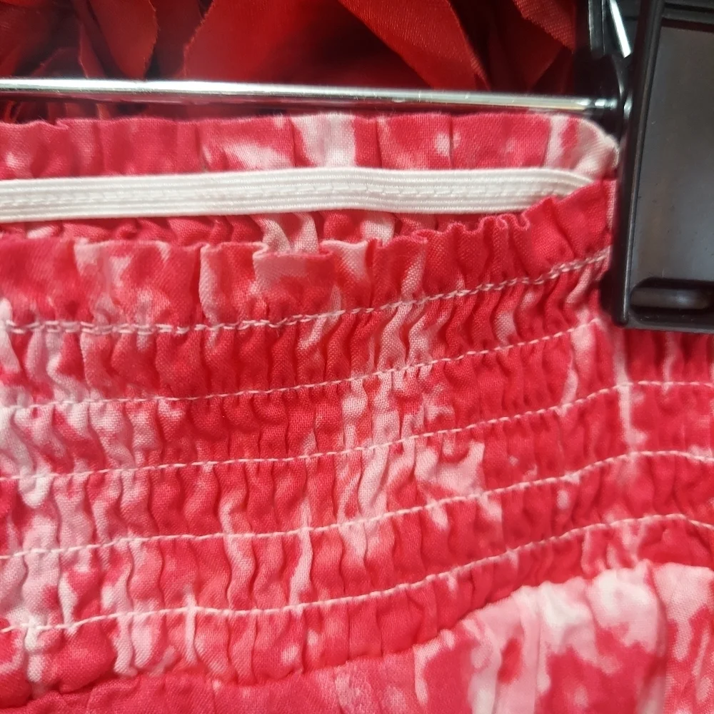 Cherokee Girls Size 14/16 Pink Tie Dye Maxi Skirt with White Lining